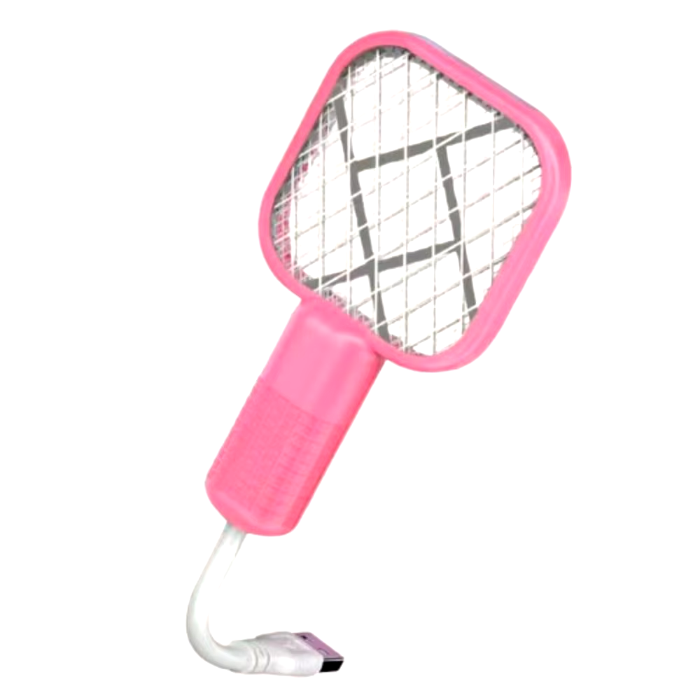 USB Mini Electric Mosquito Swatter UV Light Fly Bug Zapper Insect Racket Rechargeable Summer Fly Swatters Trap For Home Outdoor